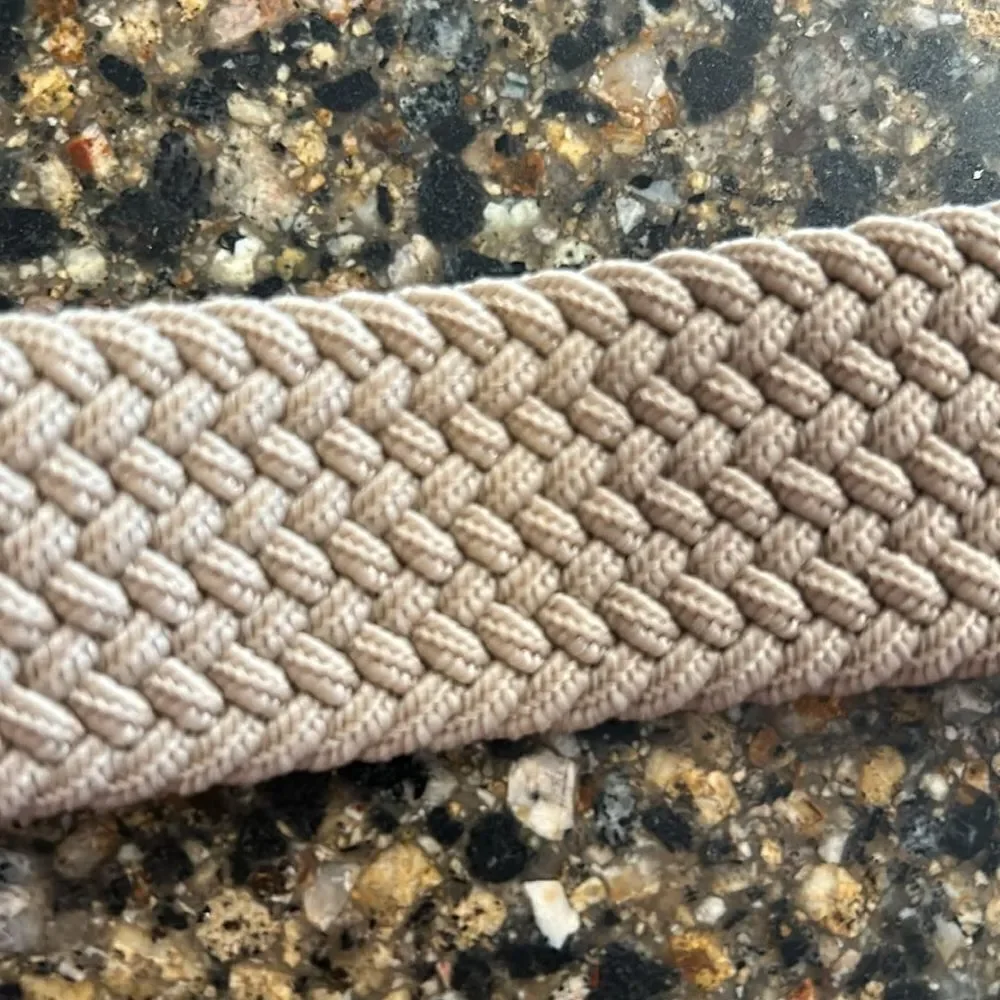 NEW PX Mens Beige Stretch Belt And Free Happy Socks